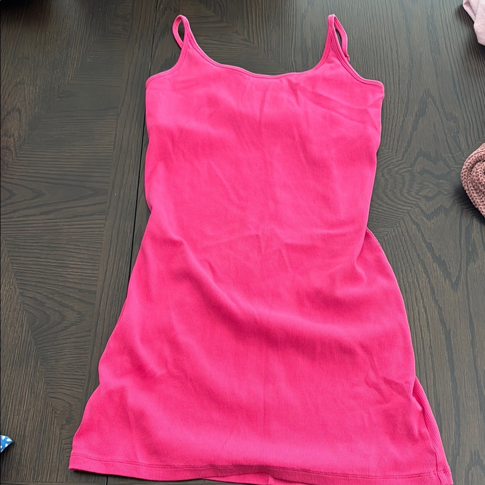 Old Navy Bright Pink Midi Dress
